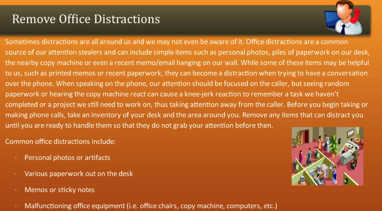 Picture of Remove Office Distractions - FreshSkills